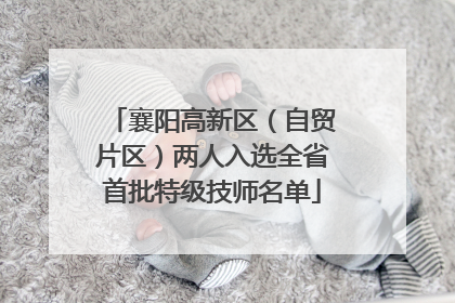 襄阳高新区（自贸片区）两人入选全省首批特级技师名单