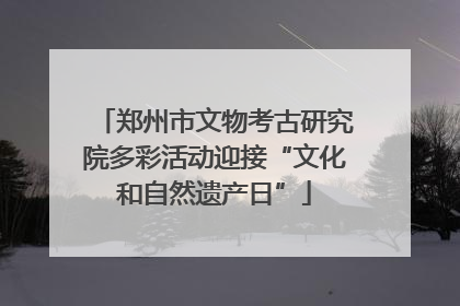 郑州市文物考古研究院多彩活动迎接“文化和自然遗产日”