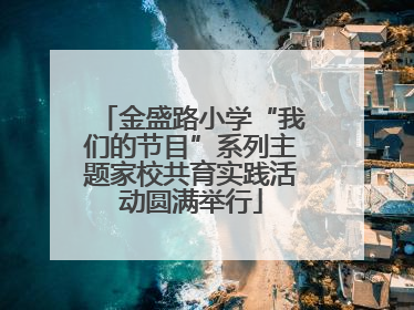 金盛路小学“我们的节目”系列主题家校共育实践活动圆满举行