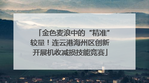 金色麦浪中的“精准”较量！连云港海州区创新开展机收减损技能竞赛