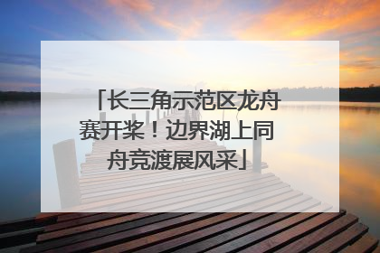 长三角示范区龙舟赛开桨！边界湖上同舟竞渡展风采