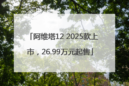 阿维塔12 2025款上市，26.99万元起售