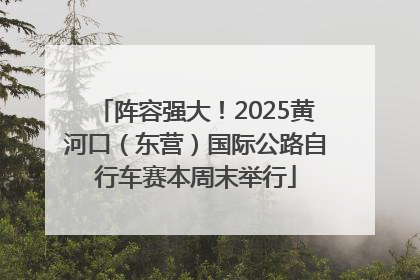 阵容强大！2025黄河口（东营）国际公路自行车赛本周末举行