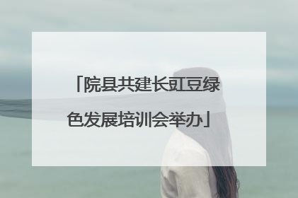 院县共建长豇豆绿色发展培训会举办