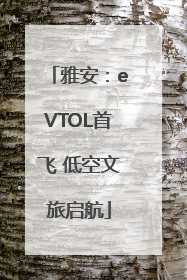 雅安：eVTOL首飞 低空文旅启航