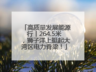 高质量发展能源行丨264.5米，狮子洋上挺起大湾区电力脊梁！
