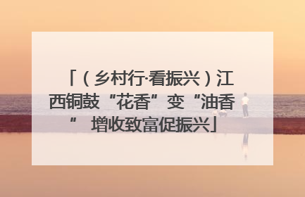 （乡村行·看振兴）江西铜鼓“花香”变“油香” 增收致富促振兴