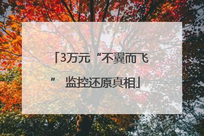3万元“不翼而飞” 监控还原真相
