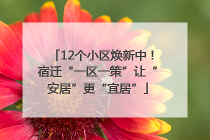 12个小区焕新中！宿迁“一区一策”让“安居”更“宜居”