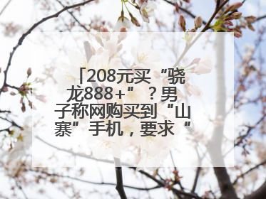 208元买“骁龙888+”？男子称网购买到“山寨”手机，要求“退一赔三”遭拒