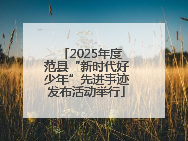 2025年度范县“新时代好少年”先进事迹发布活动举行