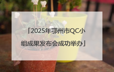 2025年鄂州市QC小组成果发布会成功举办
