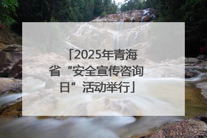2025年青海省“安全宣传咨询日”活动举行