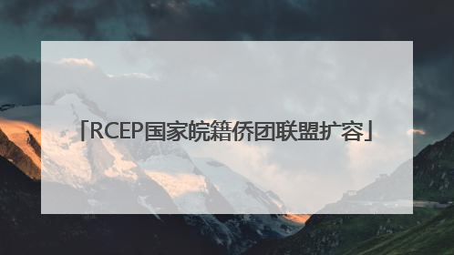 RCEP国家皖籍侨团联盟扩容